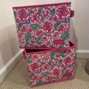 RARE Lilly Pulitzer storage boxes in Lucky Charms.